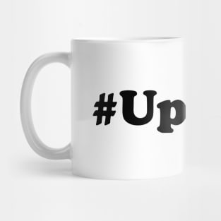 Hashtag Upcycle (Black text) Mug